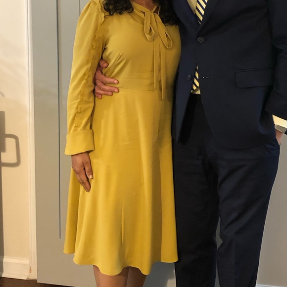 Ann Taylor Ruffle Sleeve Dress - Picture 5 of 5